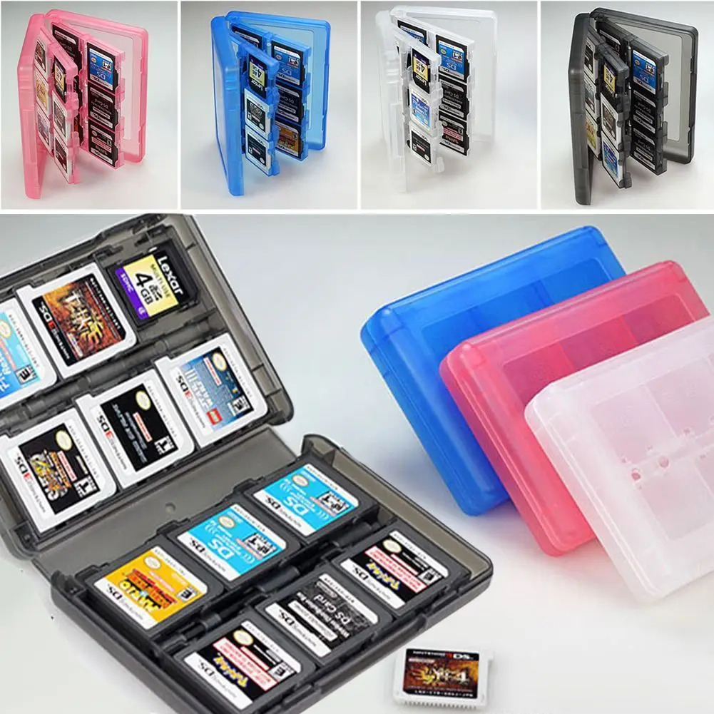 28-in-1 게임 카드 케이스 호환 Nintendo NEW 3DS / 3DS / DSi / DSi XL / DSi LL / DS / DS Lite 카트리지 보관함 홀더