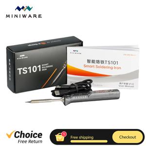 오리지널 미니웨어 TS101 납땜인두 휴대용 온도조절 디지털 납땜 스테이션 팁 TS-BC2 PD3.1 90W TS100 업그레이드