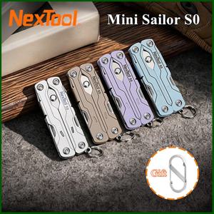 NexTool 8 in 1 미니 세일러 가위 S0 마이크로 키체인 멀티툴 드라이버 휴대용 포켓 접이식 EDC 도구 여행용