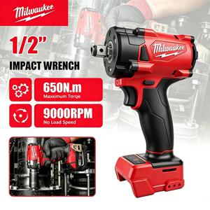 밀워키 1/2' M18 FUEL 브러시리스 무선 임팩트 렌치 650N.m 3500RPM 3개의 LED 조명 포함 컴팩트 토크 렌치 전동 공구