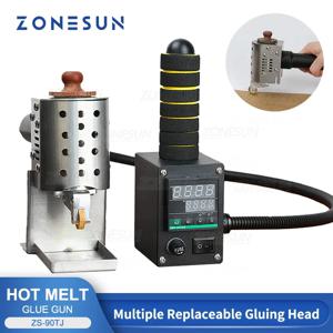 ZONESUN ZS-90TJ 휴대용 핫멜트 접착제 롤링 머신, 가죽 앨범 봉투 종이 가방, 선물 상자 포장 도구