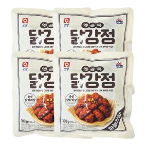 사조오양 옛골목 닭강정 마늘간장 300g 4개