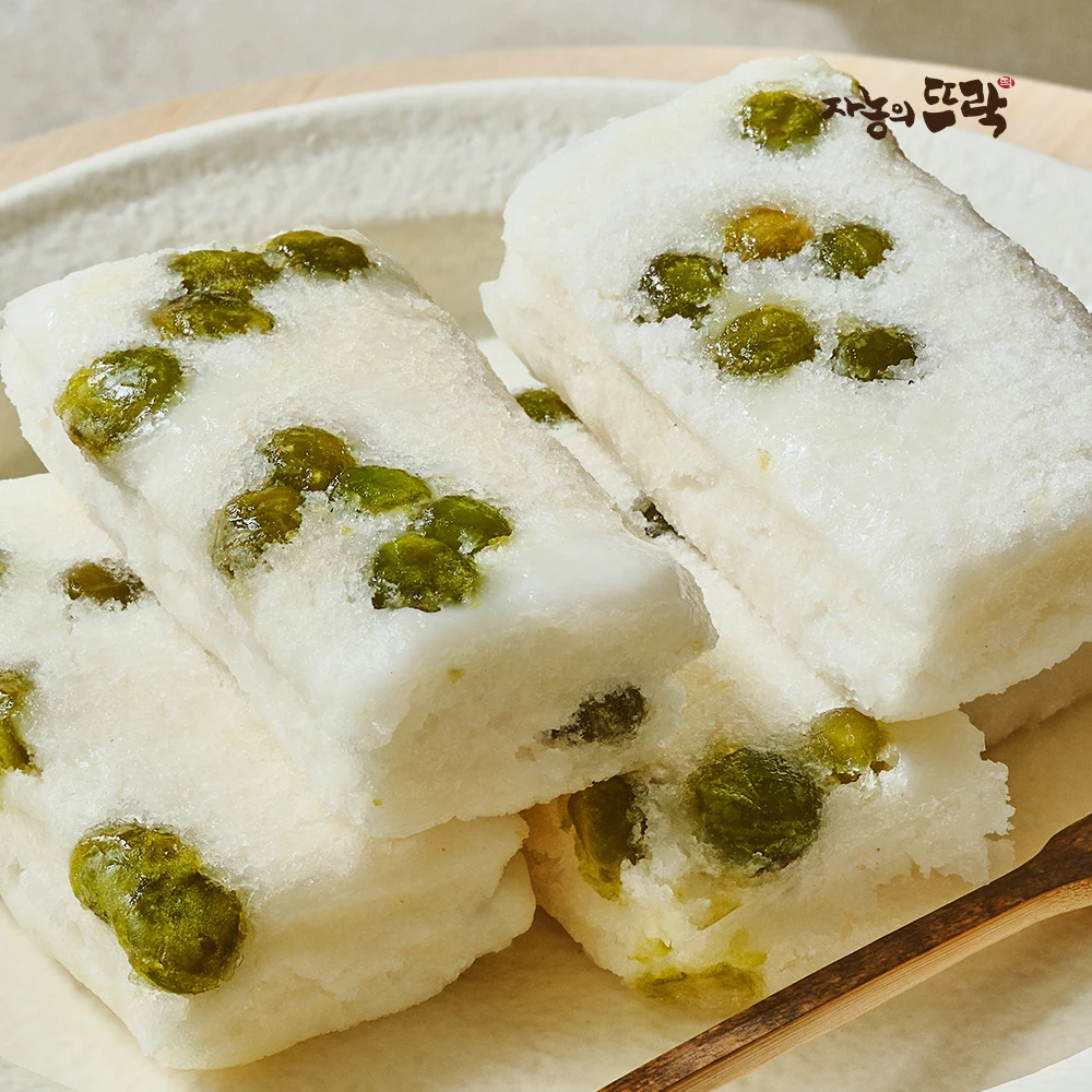 [떡 1위] 자농의뜨락 완두백설기 1kg(50g 20개입) 설기 건강떡 영양떡 아침대용떡 식사대용떡 효도선물