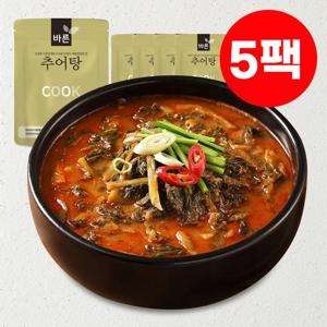 [추어탕 1위] 실온보관가능 국내산 미꾸라지로 만든 바른 추어탕 500g x 5팩