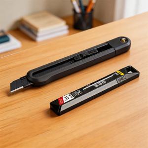 SK2 블랙 블레이드 유틸리티 나이프 9mm ABS 엔지니어링 플라스틱 + 9mm 0.4mm 60 °   합금강 녹방지 블레이드 날카로운 절삭 공구 DIY