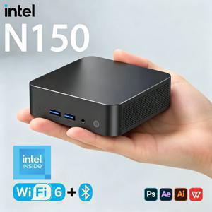 2026 미니 PC 인텔 N150 윈도우 11 프로 휴대용 컴퓨터 게이밍 PC 16GB 32GB 램 1TB 2TB SSD 사무용 학습용 와이파이 6 BT5.2 게이머 PC