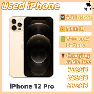 중고 애플 아이폰 12 프로 128GB/256GB/512GB 듀얼 물리 SIM 언락 6.1인치 A14 바이오닉 칩 Face ID 5G 중고 아이폰