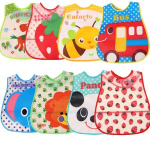 만화 아기 Bibs 방수 신생아 Bandanas 먹이 아기 Burp Cloths 소녀 소년 타액 수건 인쇄 앞치마