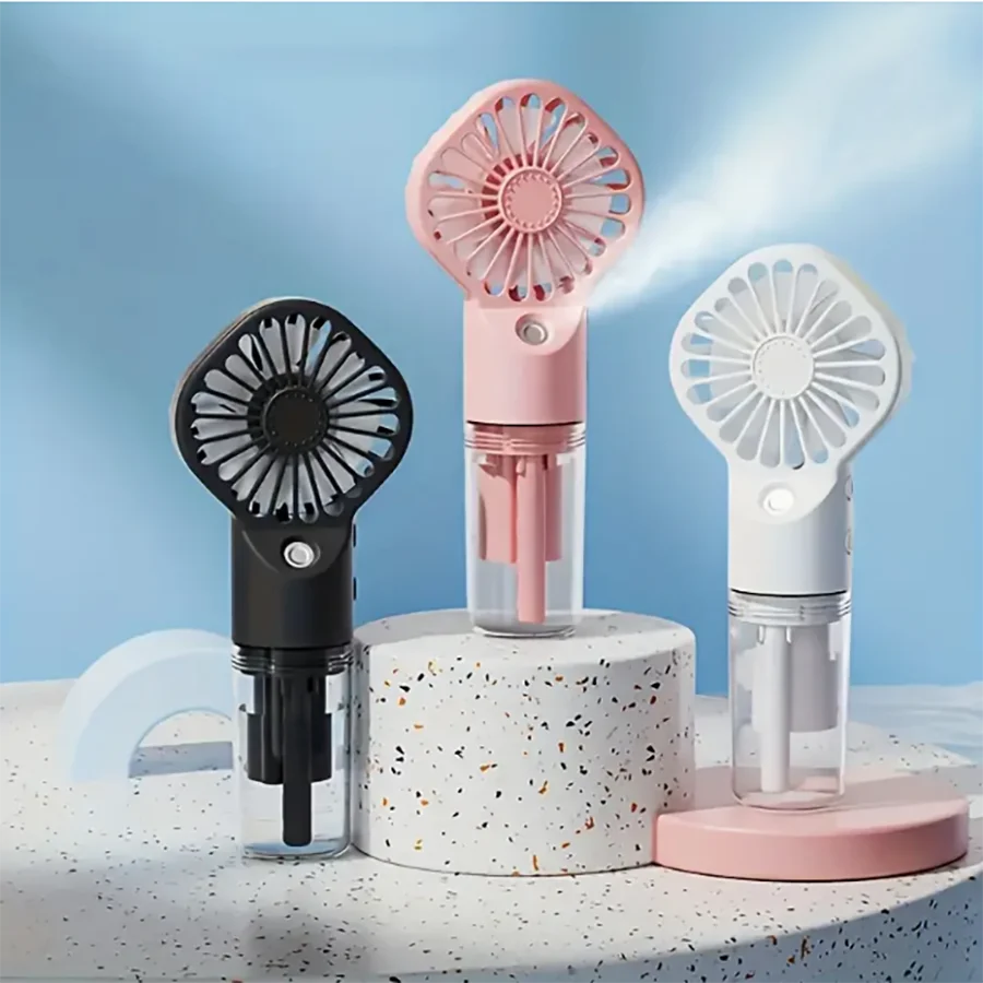 USB 충전식 휴대용 스프레이 팬, 물 분사 기능이 있는 휴대용 미니 냉각 팬, 가볍고 조용함, s