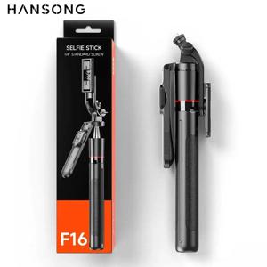 67in F16 확장형 블루투스 셀카봉 삼각대 무선 전화 홀더(1/4 나사 포함) 스마트폰 카메라와 호환 가능