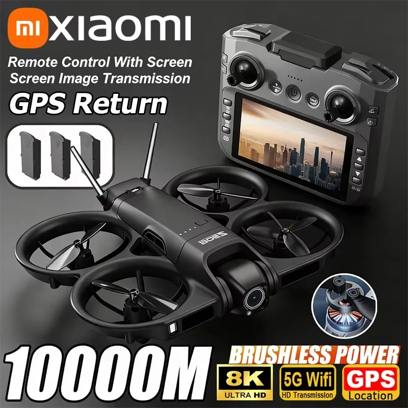 샤오미 Z906 드론 4.3인치 대형 화면 8K HD 항공 촬영 지능형 장애물 회피 리모컨 드론