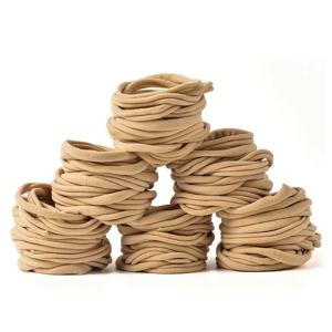 100 PCS 아기 나일론 머리띠 여자를위한 DIY Elastics 헤어 액세서리 신생아 유아 어린이 머리 장식 아기 터번