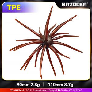 바주카포 TPE 낚시 미끼 2g 8g 시뮬레이션 된 성게는 도미 파이크베이스 만다린 틸라피아 기어 겨울 비트에 대한 부드러운 실리콘을 미끼