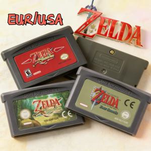 젤다 GBA 게임 카트리지 32비트 비디오 게임 콘솔 젤다의 전설 게임 카드 링크 투 더 패스트 어웨이크닝 DX 미니쉬캡