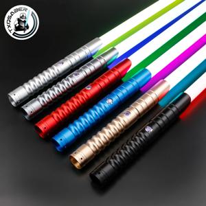 TXQ 빠른 배송 라이트세이버 RGB 블랙 프라이데이 12컬러 전투용 헤비 듀얼링 제다이 세이버 검 블래스터 발광 장난감 코스프레