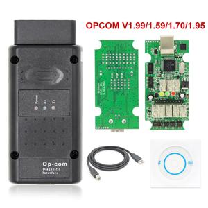 오펠 플래시 펌웨어 업데이트용 OPCOM V2014 V1.99/1.78/1.70/1.59 차량 진단 도구 (PIC18F458 FTDI CAN BUS OBD 스캐너 포함)