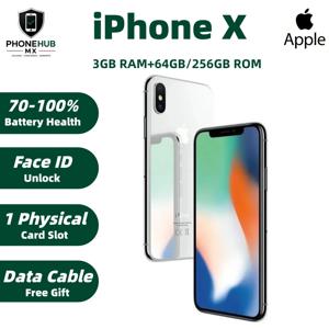 언락된 오리지널 애플 아이폰 X 중국 버전 싱글심 64G/256G IOS A11 칩 5.8인치 듀얼 카메라 중고 아이폰 X 폰