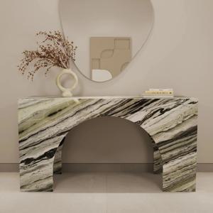 &d FURNITURE 샹그릴라 그린 마블 콘솔 테이블
