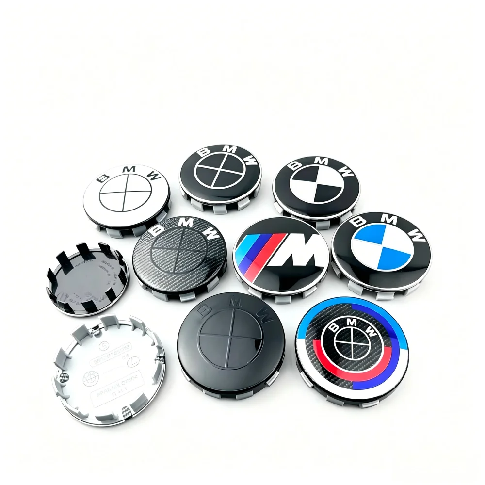 액세서리 4개 56MM 68MM 자동차 휠 허브 캡 센터 엠블럼 로고 BMW E90 E60 F18 E46 X3 X5 X1 G30 E60 F30 E90 G20 E46 F02 G28 용