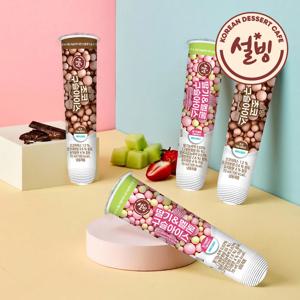 NEW 설빙 구슬아이스 2종혼합 70ml x 12개(딸기멜론6+쵸코6)