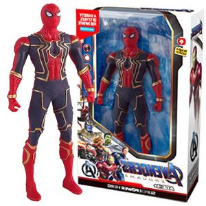 17cm 마블 스파이더맨 모델 애니메이션 액션 피규어 스파이더맨 Captainironman 빛나는 어린이 장난감 장식 인형 선물