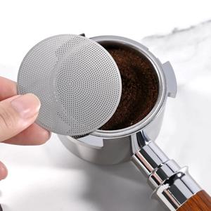 에스프레소 커피 퍽 스크린 0.2mm 에스프레소 필터 홀더 51/53/58.5mm Delonghi Breville Portafilter 액세서리 바리스타 도구