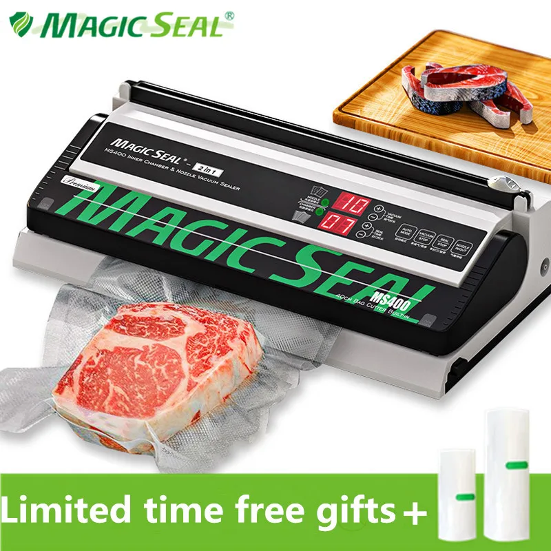 MAGIC SEAL MS400 식품 진공 실러 기계 최고의 진공 실러 포장 기계 모든 가방에 공통되는 비닐 봉지 실러