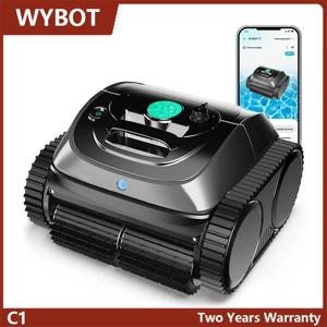 WYBOT C1 (OS800) 무선 수영장 청소기, 150분 작동, 강력한 흡입력, 수영장 바닥, 벽, 워터라인, 계단 청소