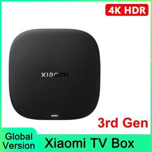 글로벌 버전 샤오미 미 TV 박스 S 3세대 4K UHD 블루투스 5.2 와이파이 6 2GB 32GB 구글 TV 구글 어시스턴트 스마트 미디어 컨트롤