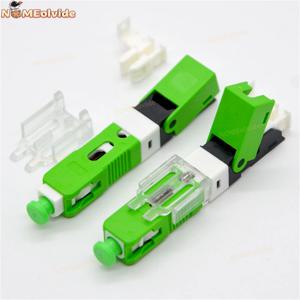 필드 마운트 광섬유 퀵 커넥터, ESC250D, FTTH SC APC 고속 커넥터, 단일 모드, 낮은 삽입 손실 ≤ 0.3dB