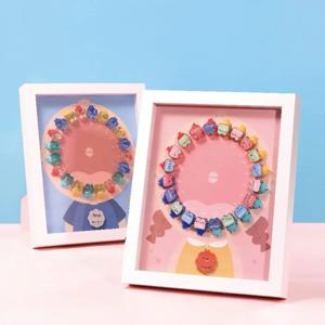 사진 액자 유치 보관함 투명 크리스탈 치아 하우스 남아 여아 유치 보관함