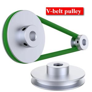 스핀들 모터 동력 전달 벨트용 V자형 알루미늄 합금 풀리 6mm PU 고무 원형 벨트 외경: 20~80mm