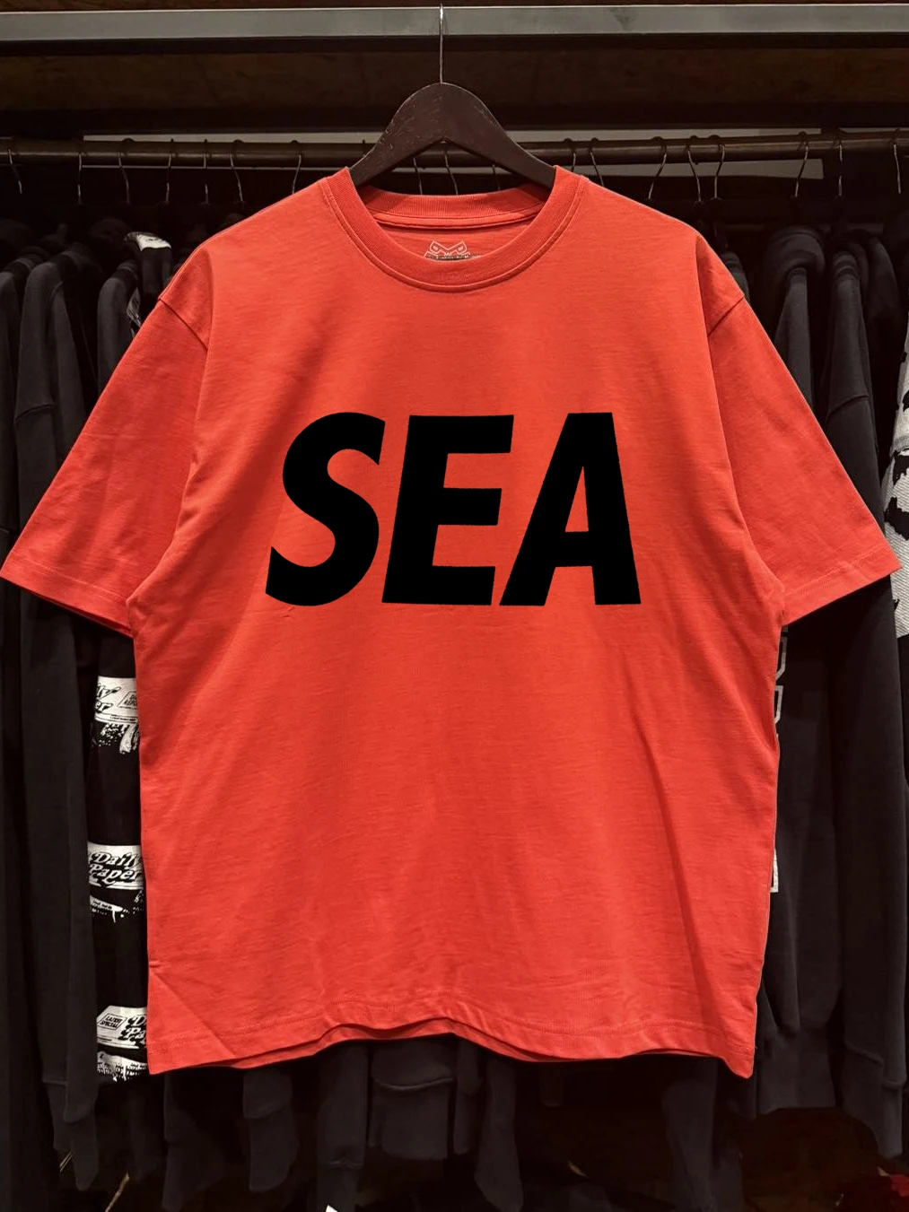 여름 신상 남성 캐주얼 루즈핏 면 반팔 티셔츠 아메리칸 레저 SEA 레터 헤비웨이트 라지 사이즈 탑