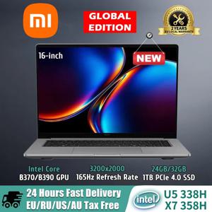 2026 샤오미 레드미 북 프로 16 노트북 Ultra5-338H/UltraX7-358H 32GB 1TB SSD 16인치 3.2K 165Hz 화면 MI 노트북 PC