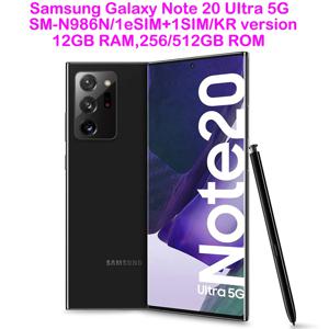 리퍼비시 삼성 갤럭시 노트 20 울트라 5G N986N 스마트 안드로이드 폰 6.9인치 12GB 256GB 108MP 중고 삼성폰 한국판