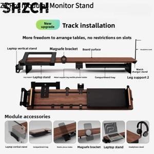 Z3 Pro 모듈형 모니터 라이저 원목 데스크탑 엘리베이터 스탠드 컴퓨터 스크린 스탠드 인체공학적 사무실 책상 정리 시스템