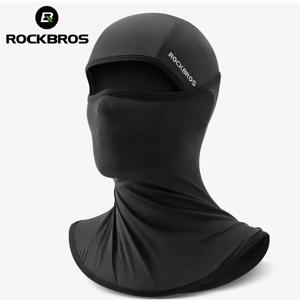 ROCKBROS 여름 얼음 실크 자전거 모자 안티 자외선 태양 보호 통기성 자전거 두건 스카프 스포츠 MTB 도로 전체 얼굴 마스크 모자