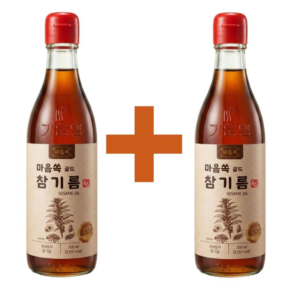 1+1 마음쏙 저온압착 골드 참기름 350ml