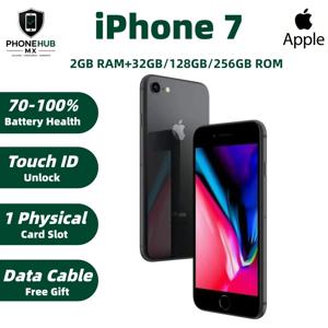 언락된 오리지널 애플 아이폰 7 중국 버전 싱글심 32G/128G/256G IOS A10 칩 4.7인치 싱글 카메라 중고 아이폰 7 폰