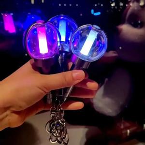 라이트 바 한국 kpop 응원봉 램프 키체인 야광봉 램프 콘서트 파티 플래시 형광 장난감 힙합 플래시 헬프 로드