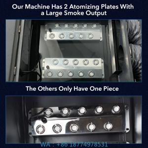 무대 파티 웨딩용 3000W 더블 튜브 워터 미스트 로우 포그 머신 DMX 리모컨 포함 라이잉 스모크 머신 제조업체 헤이저 장비