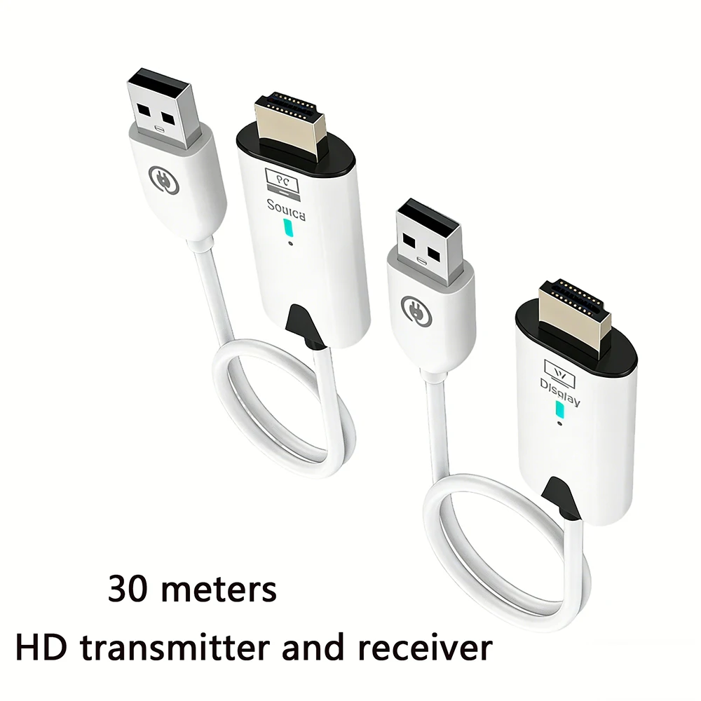 무선 HDMI 호환 송신기 및 수신기 1080P 50M 확장 디스플레이 USB 어댑터 동글 TV 박스 모니터 프로젝터 PC용