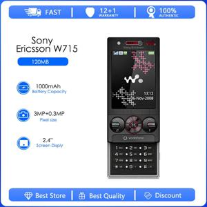 소니 에릭슨 W715 리퍼브 제품-오리지널 언락 보다폰 휴대폰 2G FM 언락 휴대폰 무료 배송