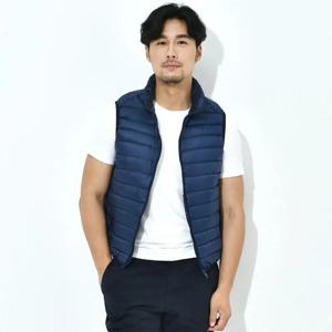 경량 화이트 덕다운 패딩 베스트 남성 캐주얼 따뜻한 슬리브리스 푸퍼 재킷 남성 겨울 푸퍼 아우터웨어 VT-234