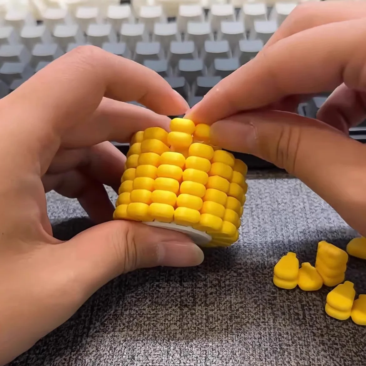 Funy Toys 3D 프린팅 콘 매직 큐브 스트레스 해소 테트리스 퍼즐 독창성 브레인 버닝 발달 장난감