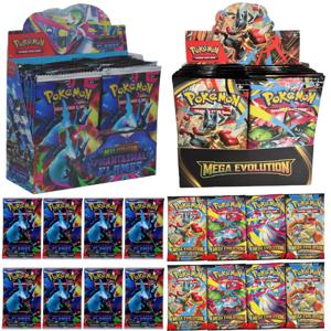 미국 영어 포켓몬 카드 MEGA EVOLUTION Ascended Heroes Phantasmal Flames 영어 부스터 배틀 카드 트레이딩 게임 카드 선물 장난감