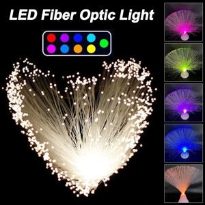 창의적인 다채로운 LED 광섬유 조명 USB 전원 스타리 스카이 나이트 램프 색상 변경 휴일 장식 홈 데코