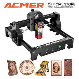 ACMER S1 레이저 조각기 6W/3.5W/2.5W 미니 휴대용 레이저 커터 CNC 아크릴 합판 가죽 유리 목재 고정밀 가공