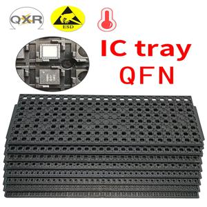 QFN JEDEC IC 트레이 정전기 방지 및 고온 내성 검정 플라스틱 팔레트 ESD 트레이 다양한 모델 제공