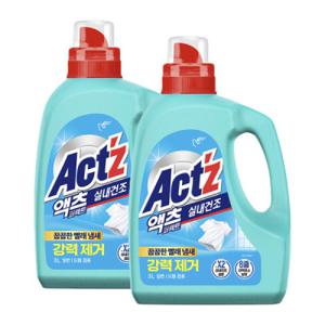 액체세제 액츠 퍼펙트 실내건조 3L 2개 겸용